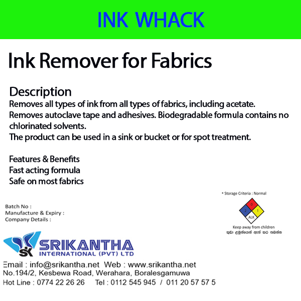 INK WHACK by Srikantha Group